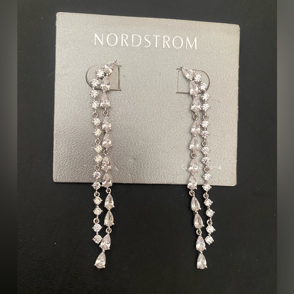 Nordstrom’s crystal earrings - Picture 3 of 4